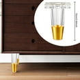 thumbnail image 6 of TISHITA Furniture Leg Chair Leg Acrylic Stylish Wear Resistant Sturdy Sofa Foot Kitchen Cabinet Foot for Desk Bed Cupboard Shelf Cafe 10 cm, 6 of 8