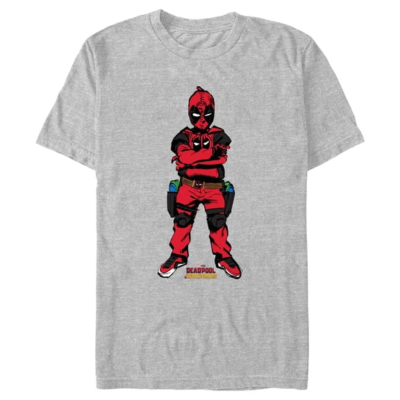 Men's Marvel: Deadpool & Wolverine Kidpool Pose Graphic T-Shirt