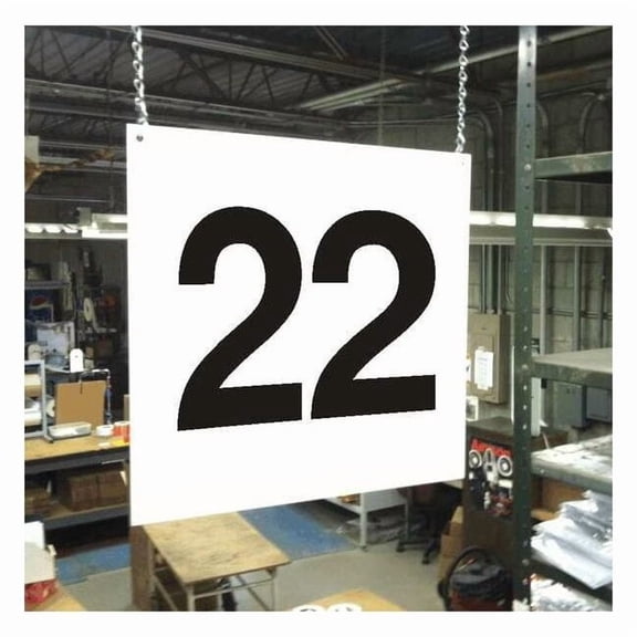 Stranco Hanging Aisle Sign,Legend 22 HPS-FS1212-22