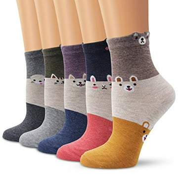 JJMax Women's Cute Kitty Cat Paws Socks with Paw Prints on Toes ...