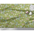 thumbnail image 2 of Soimoi Satin Silk Fabric Artistic Floral Printed Craft Fabric by The Yard 42 Inch Wide, 2 of 3