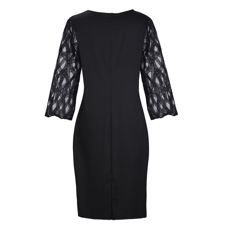 ZVAVZ black formal dresses for women plus size, Wedding Guest Dresses for  Women, Women's Plus Size Ruffle Floral Lace Contrast Chiffon Formal  Bridesmaid Party Dress Off The Shoulder Dresses for Women -