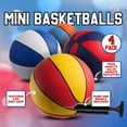 thumbnail image 4 of Minibalones de baloncesto de goma Bedwina de 18 cm, tamaño 3, para niños (paquete de 4), 4 of 9