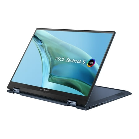 ASUS Zenbook S 13 Flip OLED UP5302ZA-DH74T - Flip design - Intel Core i7 - 1260P / up to 4.7 GHz - Evo - Win 11 Home - Intel Iris Xe Graphics - 16 GB RAM - 1 TB SSD NVMe - 13.3" OLED touchscreen 2880 x 1800 (2.8K) - Wi-Fi 6 - ponder blue