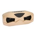 thumbnail image 2 of Altavoz Bluetooth, radio FM, subwoofer de alta fidelidad, altavoz inalámbrico con pantalla LED, luz de respiración colorida para viajes en casa, dorado, 2 of 12