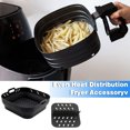 thumbnail image 2 of CSChome Silicone Fryer Basket Square Fryer Basket with Handle: Even Heat Distribution, Reusable Silicone Pan Divider Pad, 2 of 7