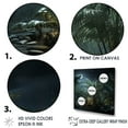 thumbnail image 3 of Designart "Moonlit Forest Of Palms II" Plants Floater Framed Wall Art Prints, 3 of 5
