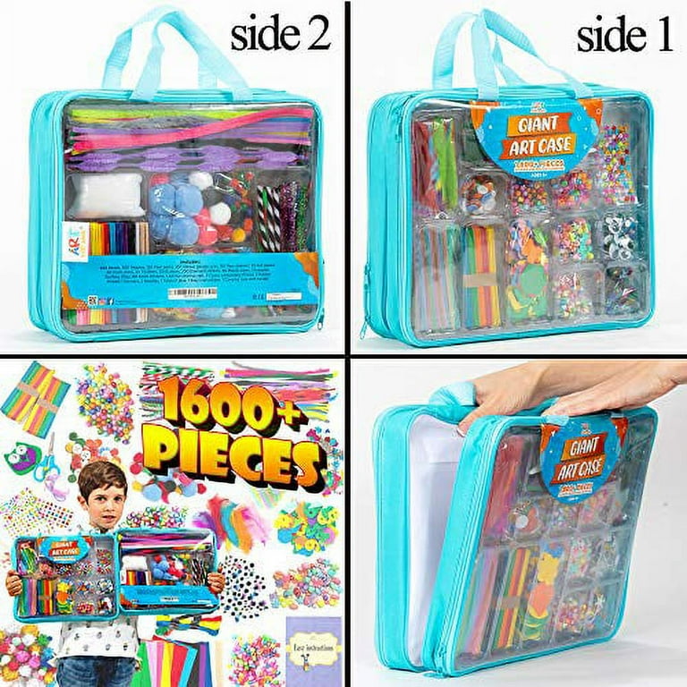 Arts and Crafts Supplies for Kids - 1600+Pcs Craft Kits for Kids - DIY  School Craft Project for Kids Age 4 5 6 7 8-12 Gifts for Girls and Boys  Crafts