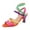 Multicolour, variant on Women's Strappy Heeled Sandals Neon Multicolor Open Toe Stiletto High Heels with Ankle Strap Party Prom Date Night Dressy Shoes Multicolour Size 6.5