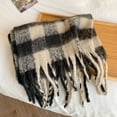 thumbnail image 3 of Scarf for Women Scarf Winter Big Colorful Checked Thick Warm Soft Scarves Casual Tassel Blanket Scarf, 3 of 4