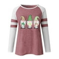 thumbnail image 3 of Ichuanyi Womens Tops, Summer Clearance Women's St.Patrick's Day Print Long-sleeved Casual Blouse Pullover Tops, 3 of 5