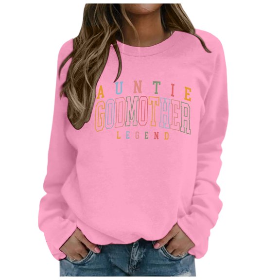 Hoodies for Women Womens Sweatshirt Oversized Sweatshirts Crewneck Long Sleeve Pullover Zippe Jacket Extra Long Sweatshirt Hoodie Boys Size Two Short Outfits Casual Pullover Women Active Wear Pink XXL