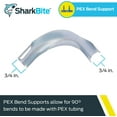 thumbnail image 2 of Shark Bite 23053 0.5 in. Pex Metal Pipe Support, 2 of 5
