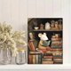 thumbnail image 2 of QISVANSET Whimsical Mouse Reading Canvas Wall Art 15.75x11.81 Inches, 2 of 5