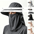 thumbnail image 4 of QASIEATN Cozy Bucket Hats for Women Sun Hats for Women Summer 50+ Sun Hats Wide Brim Shawl with Neck Hat Fishing Hiking Outdoor Hat Fall Fashion Accessories, 4 of 4