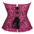 thumbnail image 2 of Corset Tops for Women Plus Size Floral Renaissance Corset Overbust Corset Lace up Corset Black Rose Size XL, 2 of 4