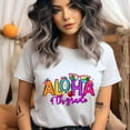 thumbnail image 2 of Aloha 4th Grade Shirt – Tropical Back to School Teacher T-Shirt, White, Size S, 2 of 6