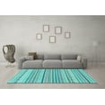 thumbnail image 3 of Ahgly Company Indoor Round Solid Light Blue Modern Area Rugs, 8' Round, 3 of 4