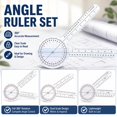 thumbnail image 2 of Round head measuring ruler Math Tool Manipulative Protractor Ruler, 2 of 8