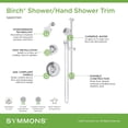 thumbnail image 4 of Symmons 5995STN15TRM Birch Shower Only Trim Package - Nickel, 4 of 5