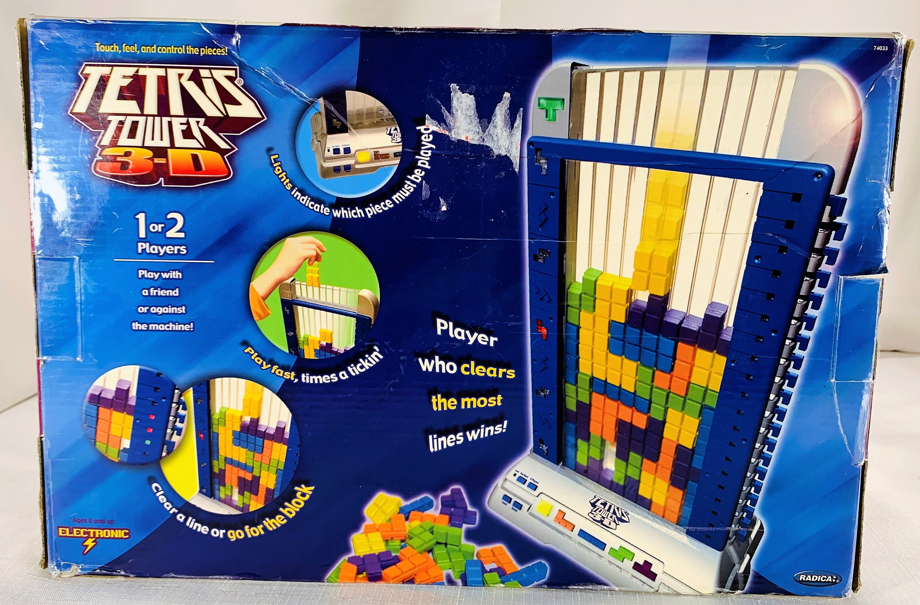2003 TETRIS Tower 3-d Electronic Game Radica Working 3d for sale online 