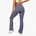 thumbnail image 5 of Athletic Pants for Women Plus Size Pull on Pants Casual Wide Leg Yoga Pants Bell Bottom Leggings for Workout Running Athletic Activewear, 5 of 7