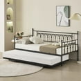 thumbnail image 4 of Fulljojor Twin Steel Metal Daybed With Pop-Up Trundle,No Box Spring Needed, 4 of 5