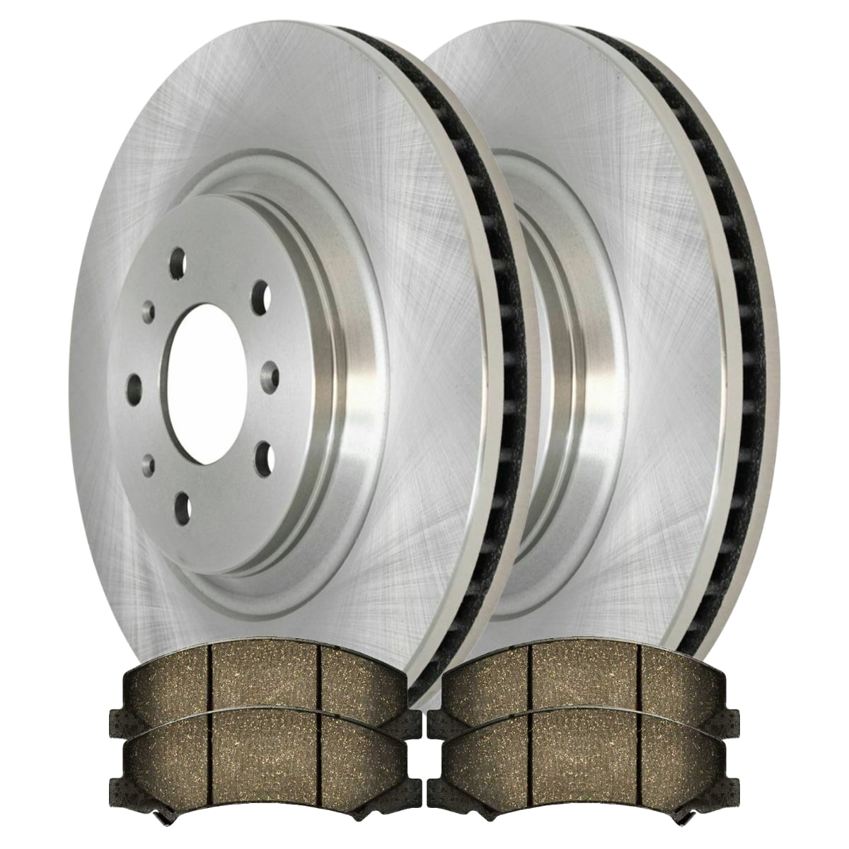 Front Brake Rotors And Ceramic Pads For Buick Lucerne Lacrosse DTS Chevy Impala 