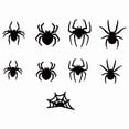 thumbnail image 2 of Pegatinas de pared 3D de Halloween, calcomanías portátiles de terror, divertido, decoración de pared, iluminadas para fiesta, interior, oficina, 9 piezas, 2 of 8