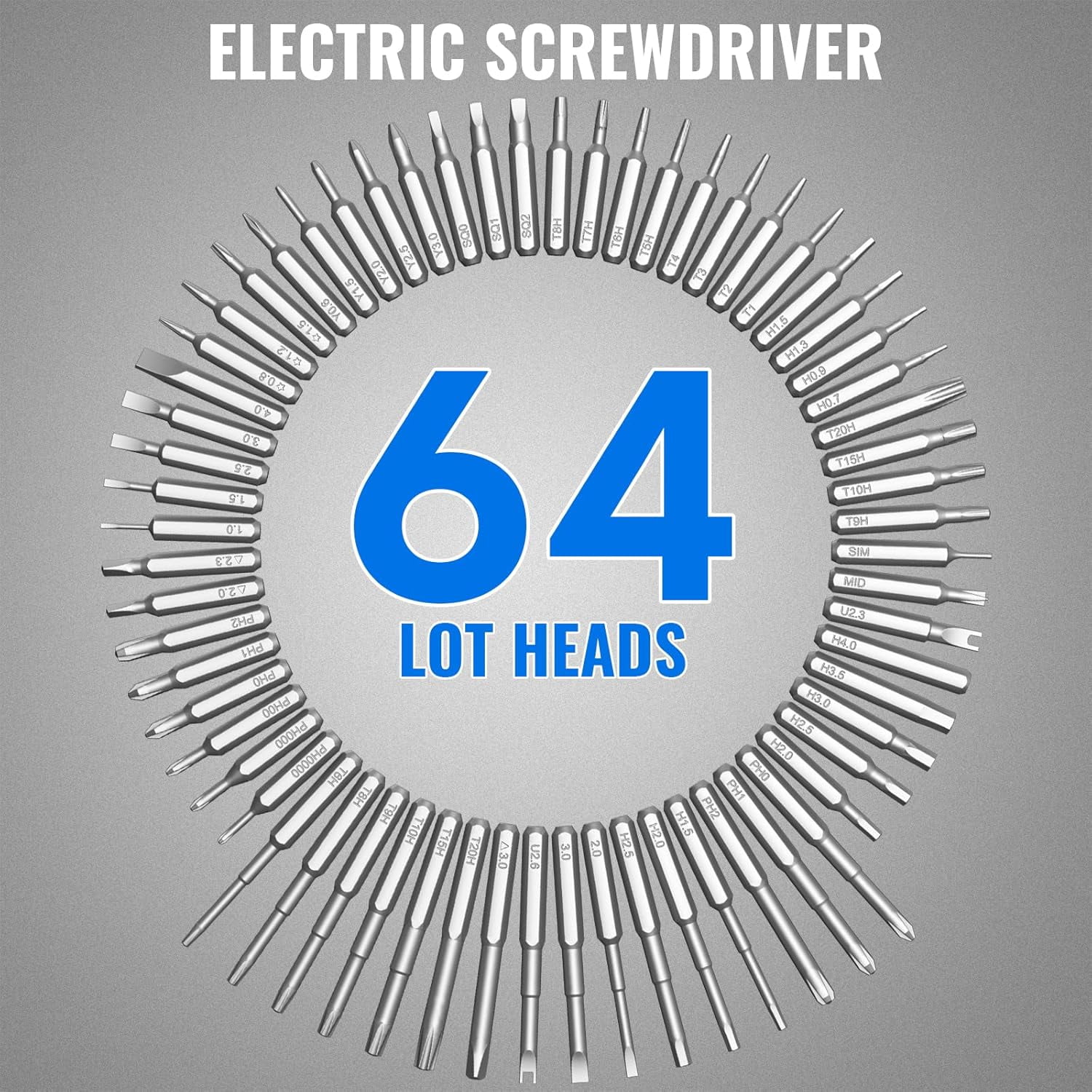 Precision Screwdriver Set, 68 in 1 Mini Electric Screwdriver with LED Light, Magnetic Drill Bits, Rechargeable Portable Repair Tool Kit for Laptops, Cell Phones, Cameras, Watches