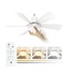 thumbnail image 1 of Ventilador De Techo Modernos Con Luz Y Control Remoto, Ventiladores De Techo Silencioso Con Casquillo E27 De 40 W, 6 Aspas, 3 Velocidades, Led De 3 Colores Ajustables, Para Dormitorio, Sala De Estar, 1 of 3