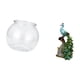 thumbnail image 5 of Acuario de escritorio,Pecera pequeña transparente,pecera,jarrón,mesa,Figura de escritorio,Estante de estatua de pavo real para escritorio,decoración del hogar,Figura decorativa creativa para, 5 of 8