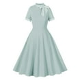 thumbnail image 1 of Vestido Corto de Verano, Malla de Manga Corta Bordado Pastel Retro para el Desgaste Casual, Fiesta Y Primavera, 1 of 6