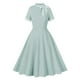 thumbnail image 1 of Vestido Corto de Verano, Malla de Manga Corta Bordado Pastel Retro para el Desgaste Casual, Fiesta Y Primavera, 1 of 6