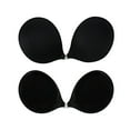 thumbnail image 2 of khonts,Women's Adhesive Bra Reusable Strapless Self Silicone Push up Invisible Sticky Bras for Backless Dress Black XL, 2 of 7