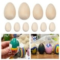 thumbnail image 2 of Naierhg 6Pcs Wooden Simulated Egg Creative DIY Graffiti Painted Wooden Easter Eggs for Holiday Home Decoration M, 2 of 8