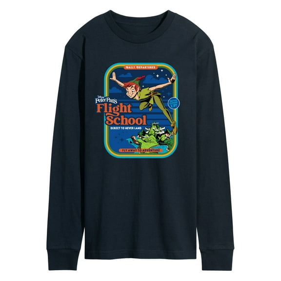 Disney - Peter Pan - Flight School - Fly Away to Adventure - Men's Long Sleeve T-Shirt