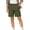 Army Green, variant on Youth Boys Girl Shorts Stretch School Uniform Clothes Kids Flat Front Dress Chino Hybrid Twill Casual Shorts Pockets