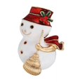 thumbnail image 1 of Luxury Exquisite Christmas Brooch Pin Snowman Santa Claus Boot Garland Jewelry Gift Christmas Decoration Brooches For Women Men, 1 of 5