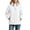 White, variant on Women's Waterproof Rain Jackets Plus Size Lightweight Outdoor Windproof Jacket With Hood And Sporty Coat