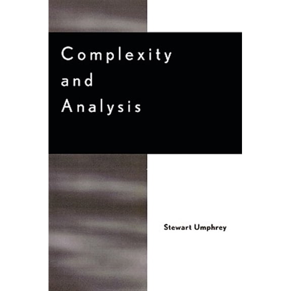 Pre-Owned Complexity and Analysis (Paperback)