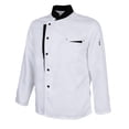 thumbnail image 4 of Chaqueta Cuello Mao BLESIY Camarero Hotel Panadería Servicio de Comida Secado Blanco 2XL, 4 of 8