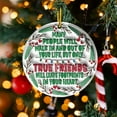 thumbnail image 5 of Xihbxyly Colgante Acrílico Navideño, Diseño Redondo con Textura Cóncava, Cuerda Dorada Duradera, Decoración Navideña Multiusos, Adorno para Árbol, Decoración Del Hogar, Tamaño 8 X 8 Cm, 5 of 5