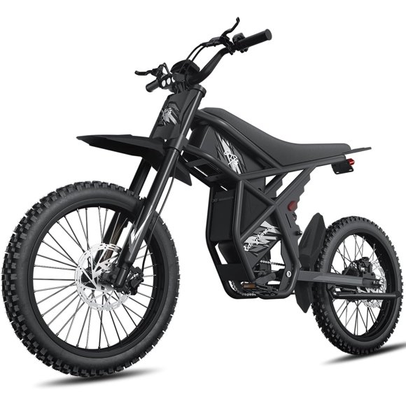 Moto Électrique 2400W Ridingtimes GT73 18.2AH*2 Vélo Électrique UL2849 avec Pneus de 25 Pouces Écran Numérique Acier au Carbone,Noir