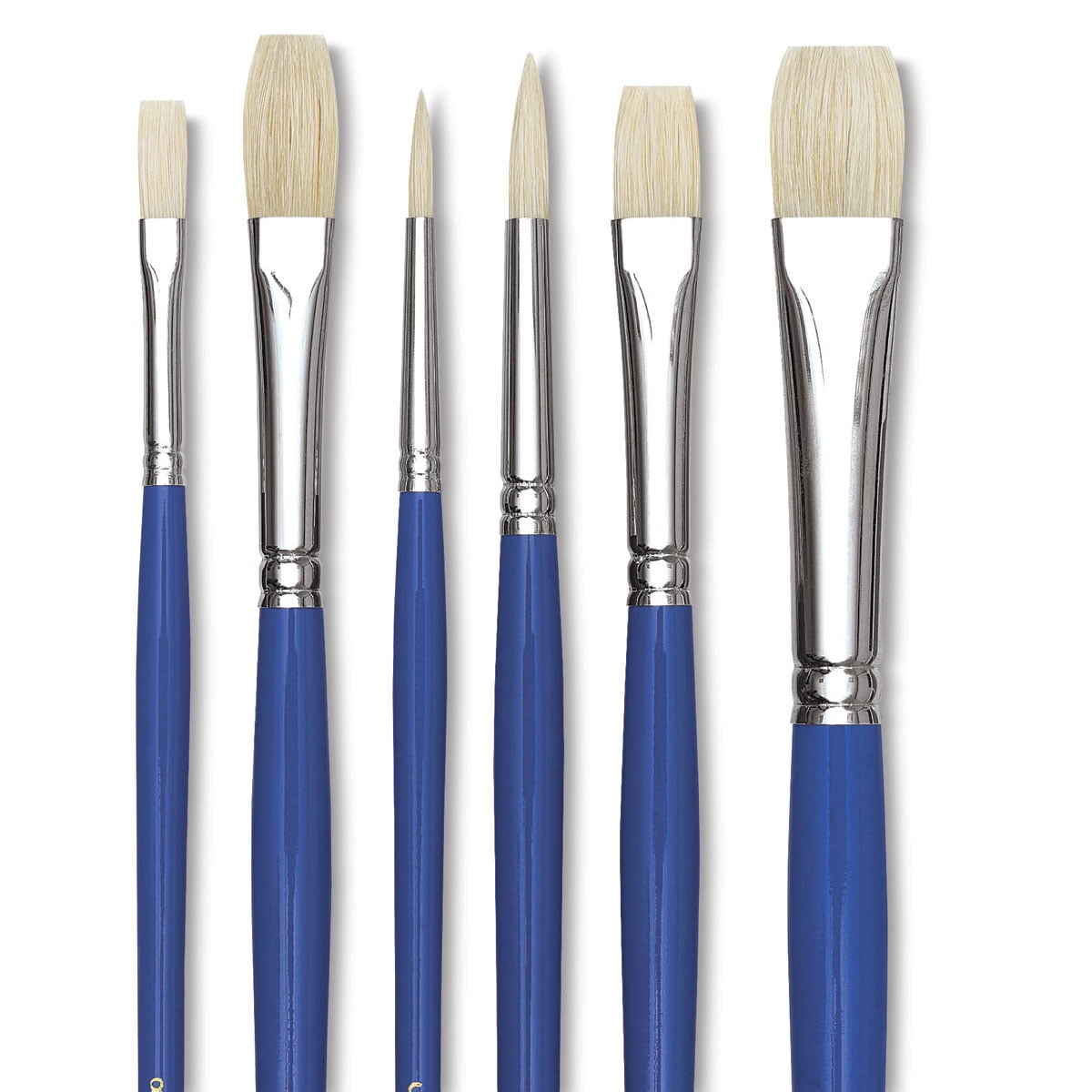 Blick Scholastic White Hog Bristle Set - Set of 6