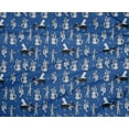 thumbnail image 4 of oneOone Polyester Lycra Blue Fabric Men|Guitar & Piano Musical Instrument Sewing Material Print Fabric By The Yard 56 Inch Wide, 4 of 4