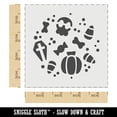 thumbnail image 2 of Halloween Elements Skull Pumpkin Candy Corn Grave DIY Cookie Wall Craft Stencil - 4.5 Inch, 2 of 5