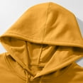 thumbnail image 3 of VSSSJ Mens Oversized Hoodie Sweatshirts Casual Drawstring Hooded Pullover Loose Solid Color Long Sleeve Pockets Tops Fall Trendy Clothes Yellow XXL, 3 of 8