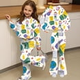 thumbnail image 6 of Grblisyd First Day of School Outfits for Girls Kids 2 Piece Crew Neck Long Sleeve Sweatshirt & Elastic Waist Flare Pants Fall Winter Clothing for 2-8Y, 6 of 7