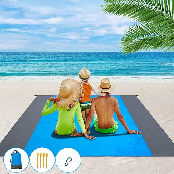 Ricihene 83" x 79'' Large Beach Picnic Blanket & Mat